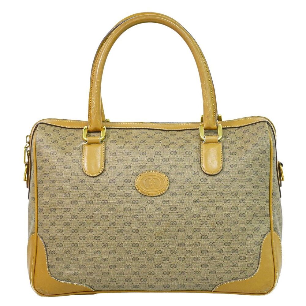 Gucci GG Boston Bag Handbag Brown